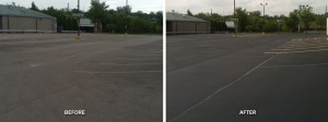 Crack Sealing and Sealcoating Before and After