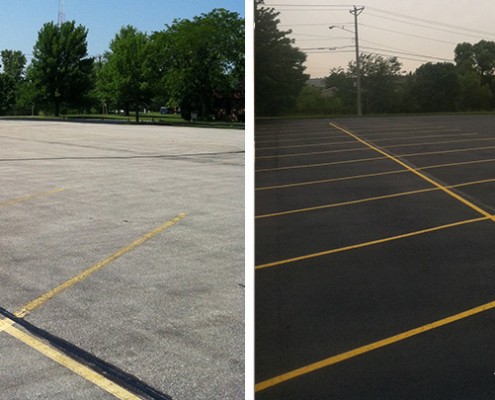 Parking Lot, Before and After