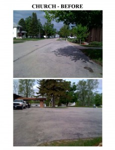 Church Parking Lot, Before Sealcoating