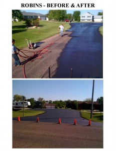 Robins Road, Sealcoating In Progress